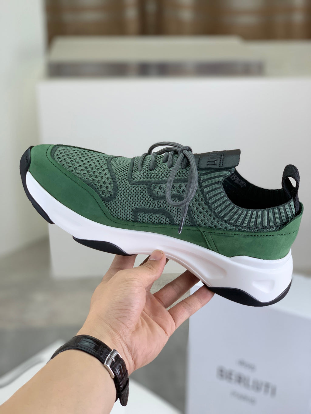 Berluti Men's Edge-Last Leather Casual Shoes