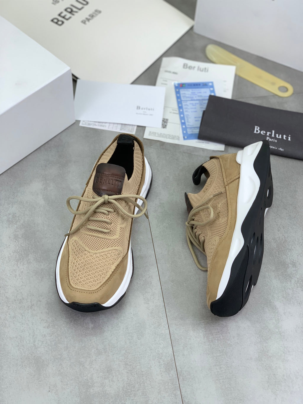 Berluti Men's Edge-Last Leather Casual Shoes