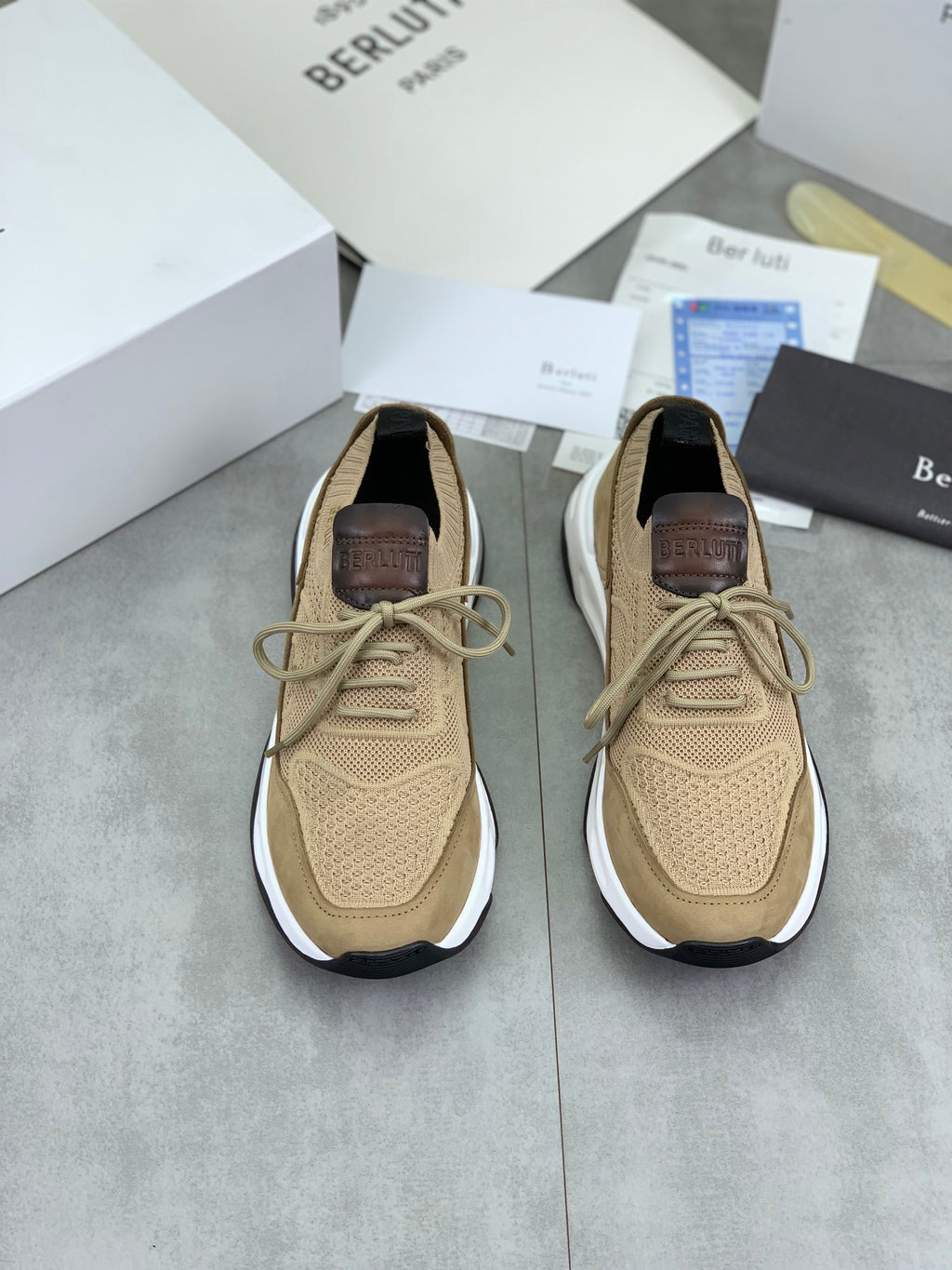 Berluti Men's Edge-Last Leather Casual Shoes