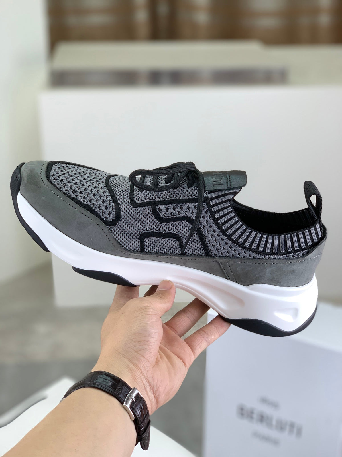 Berluti Men's Edge-Last Leather Casual Shoes