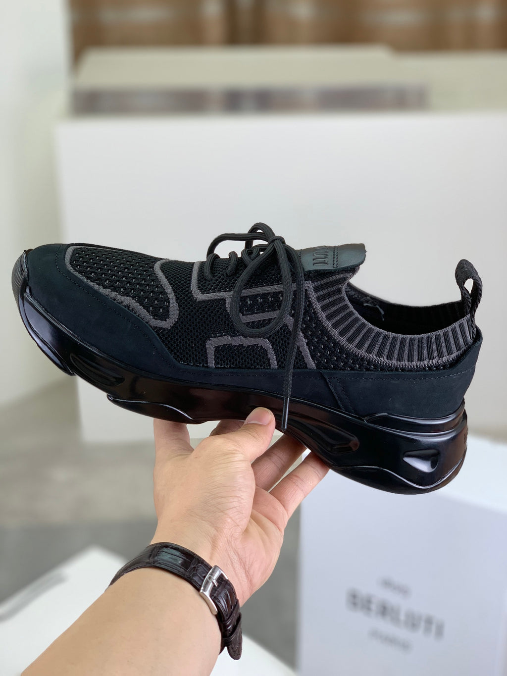 Berluti Men's Edge-Last Leather Casual Shoes