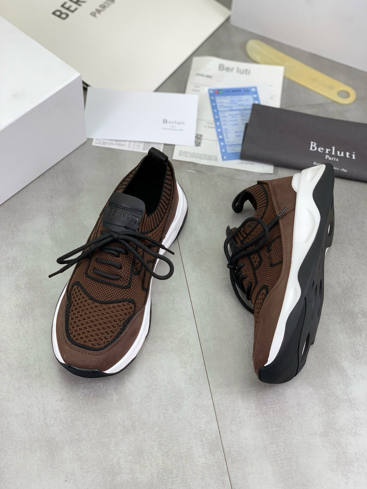 Berluti Men's Edge-Last Leather Casual Shoes