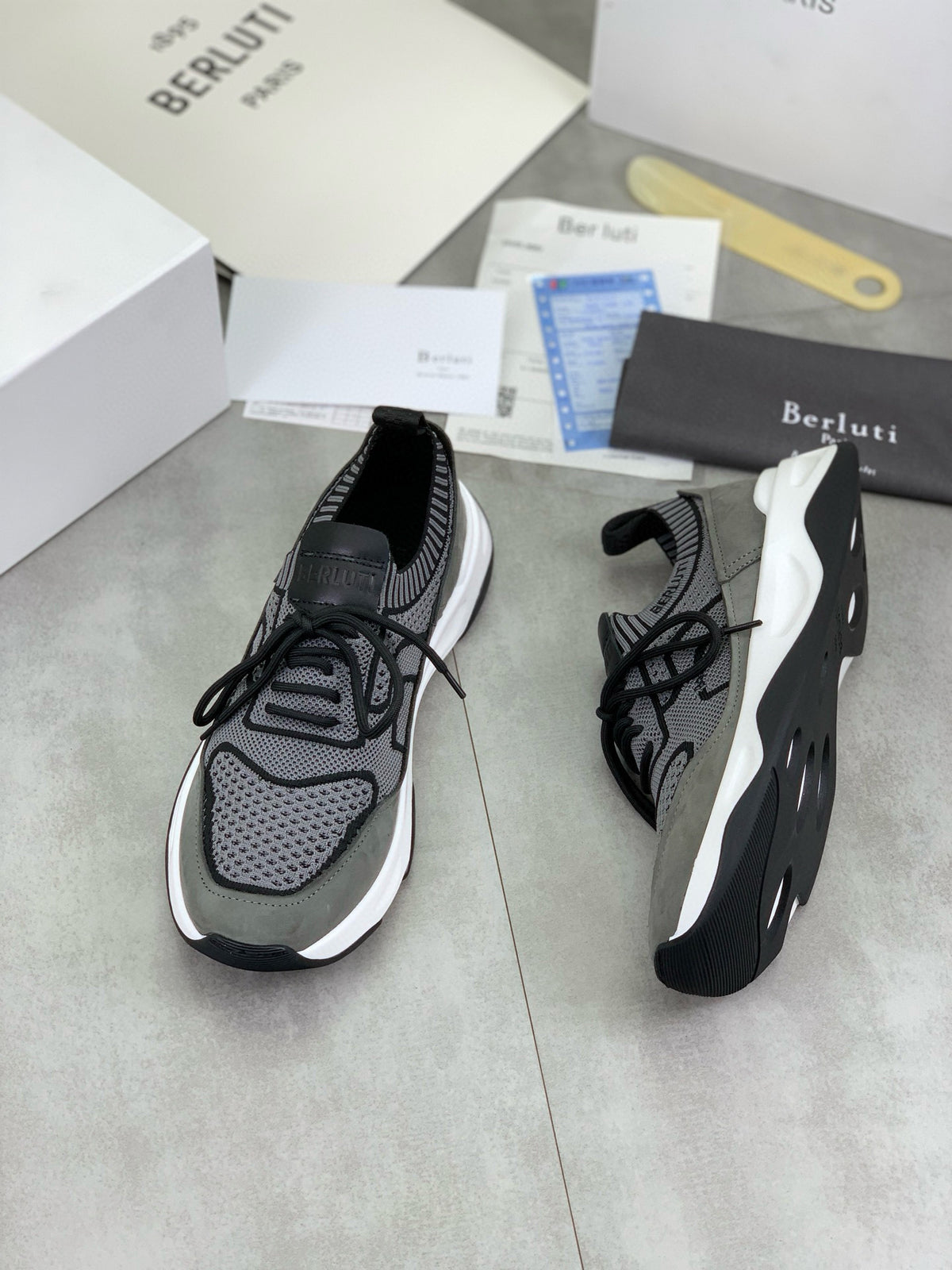 Berluti Men's Edge-Last Leather Casual Shoes