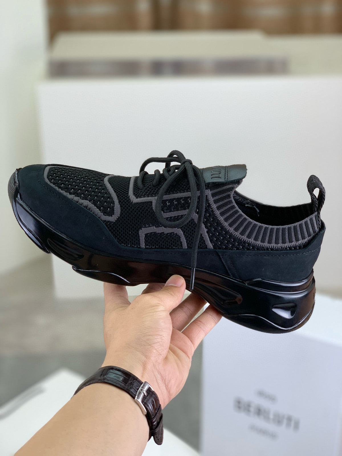Berluti Men's Edge-Last Leather Casual Shoes