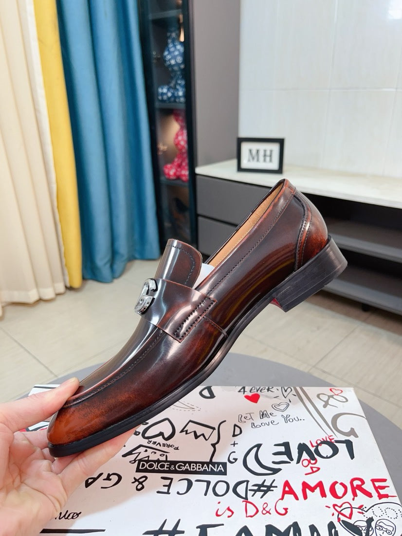 Dolce & Gabbana DG Men's Dress Shoes in Premium Calfskin