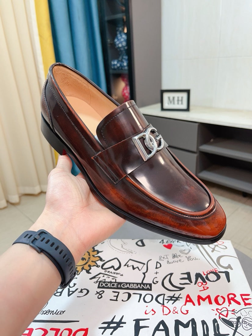 Dolce & Gabbana DG Men's Dress Shoes in Premium Calfskin