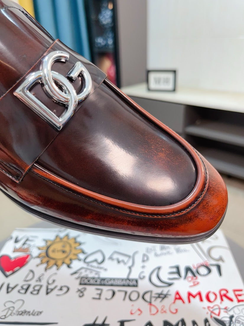 Dolce & Gabbana DG Men's Dress Shoes in Premium Calfskin