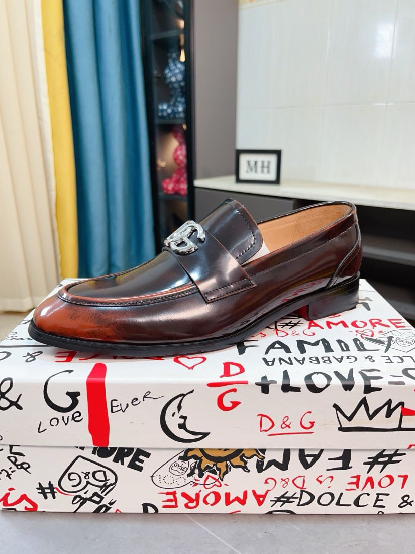 Dolce & Gabbana DG Men's Dress Shoes in Premium Calfskin