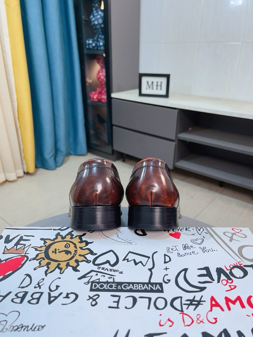 Dolce & Gabbana DG Men's Dress Shoes in Premium Calfskin