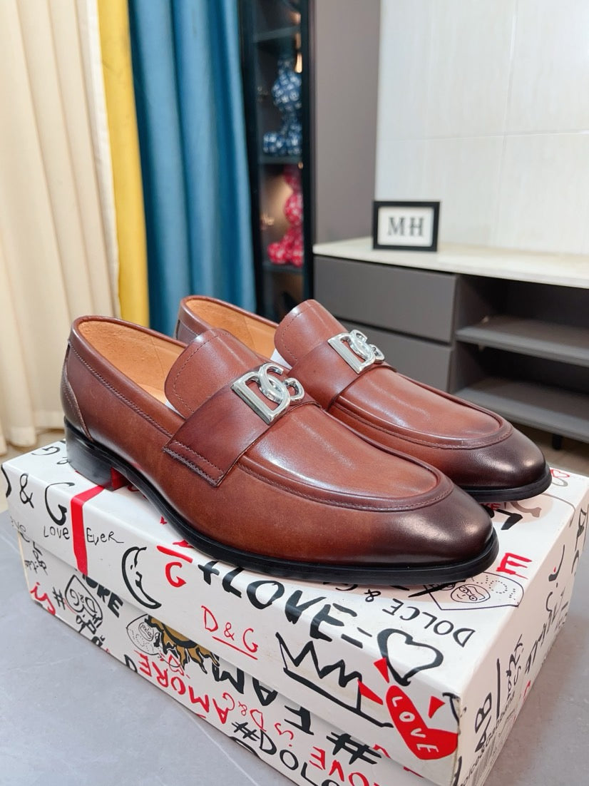 Dolce & Gabbana DG Men's Dress Shoes in Premium Calfskin