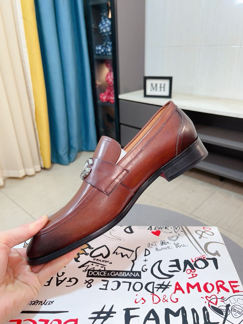 Dolce & Gabbana DG Men's Dress Shoes in Premium Calfskin