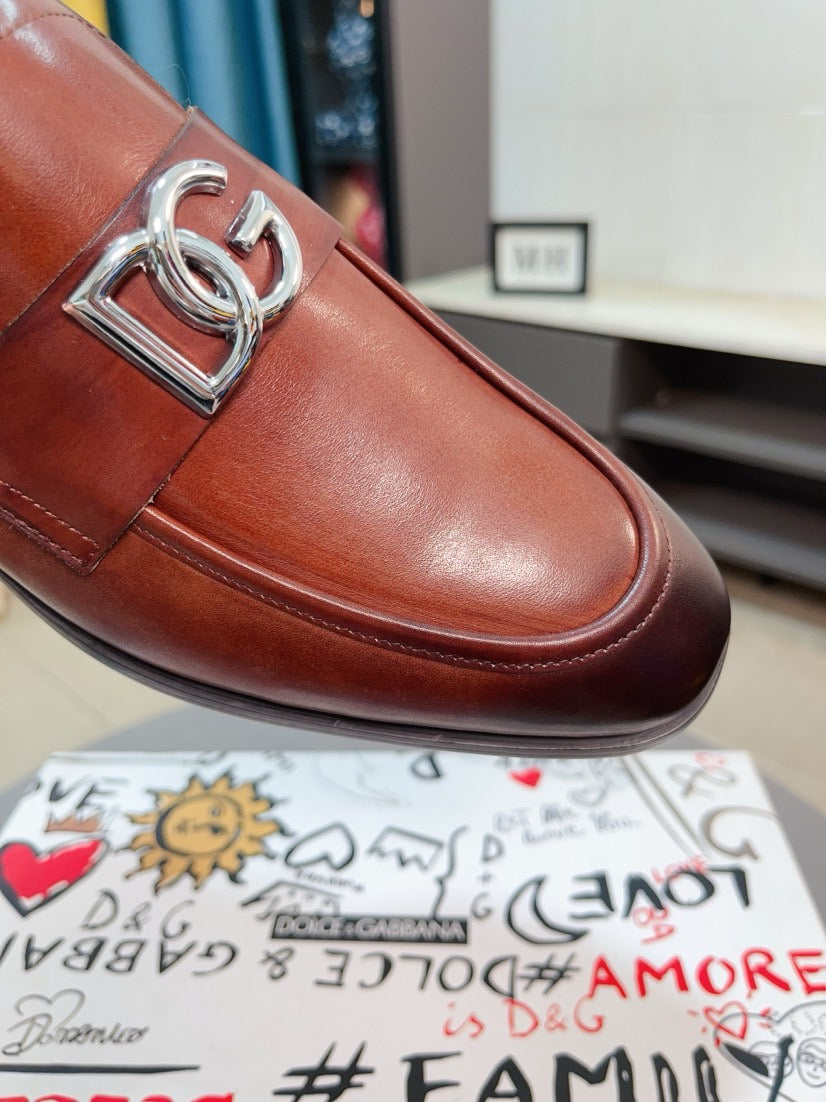 Dolce & Gabbana DG Men's Dress Shoes in Premium Calfskin
