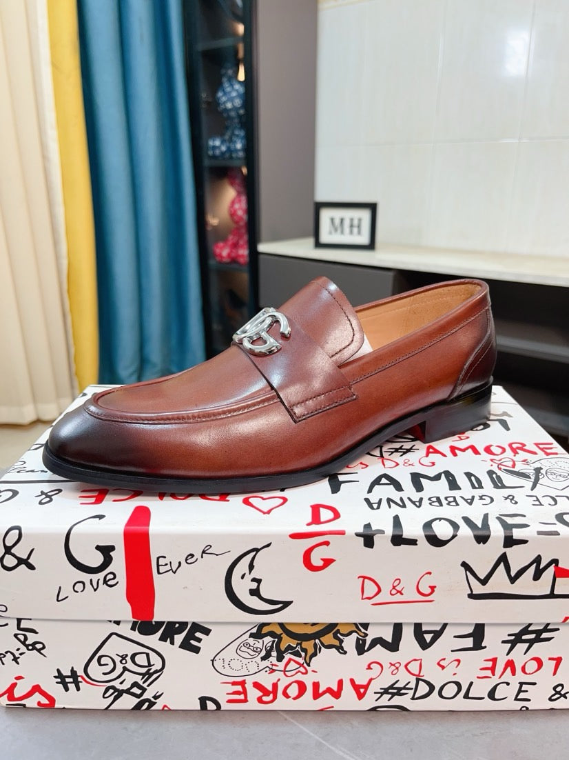 Dolce & Gabbana DG Men's Dress Shoes in Premium Calfskin