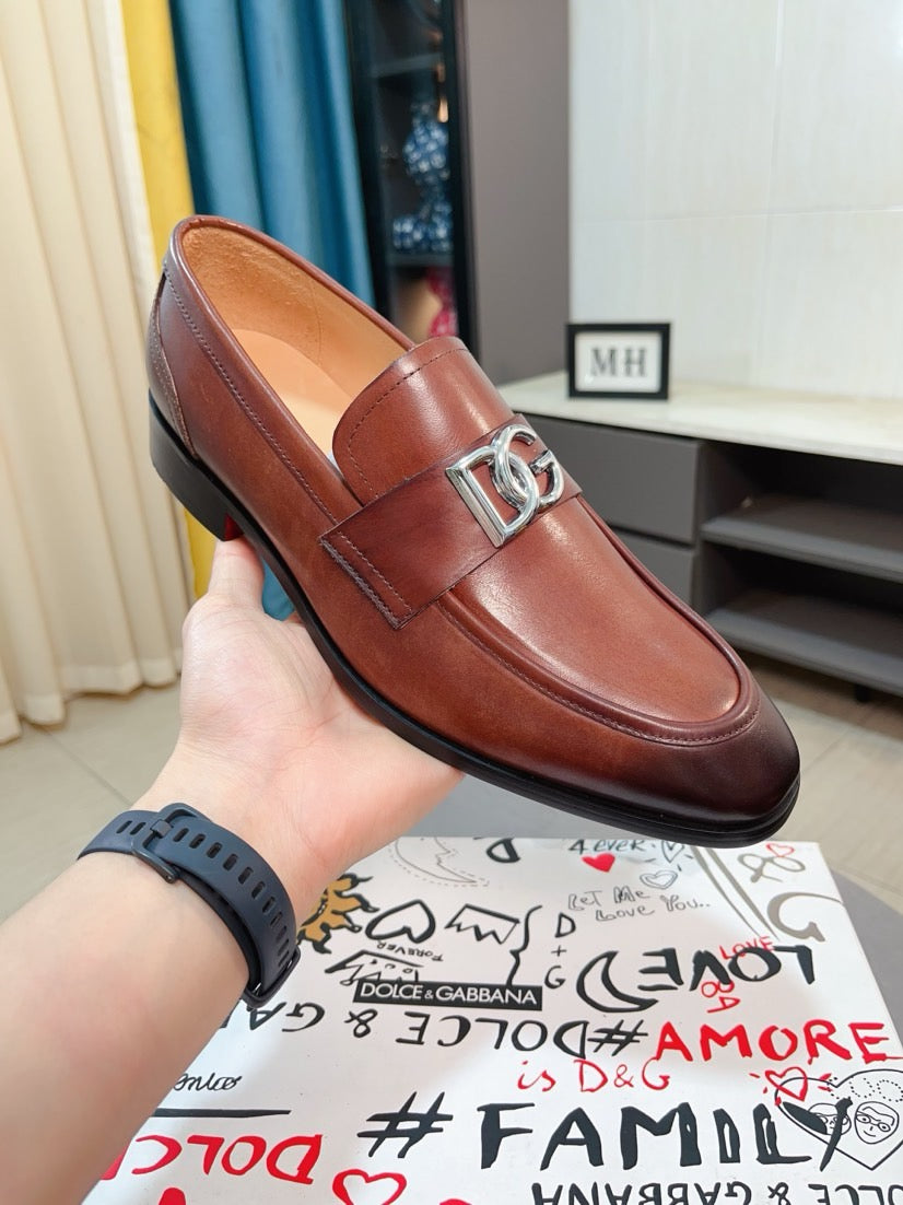 Dolce & Gabbana DG Men's Dress Shoes in Premium Calfskin