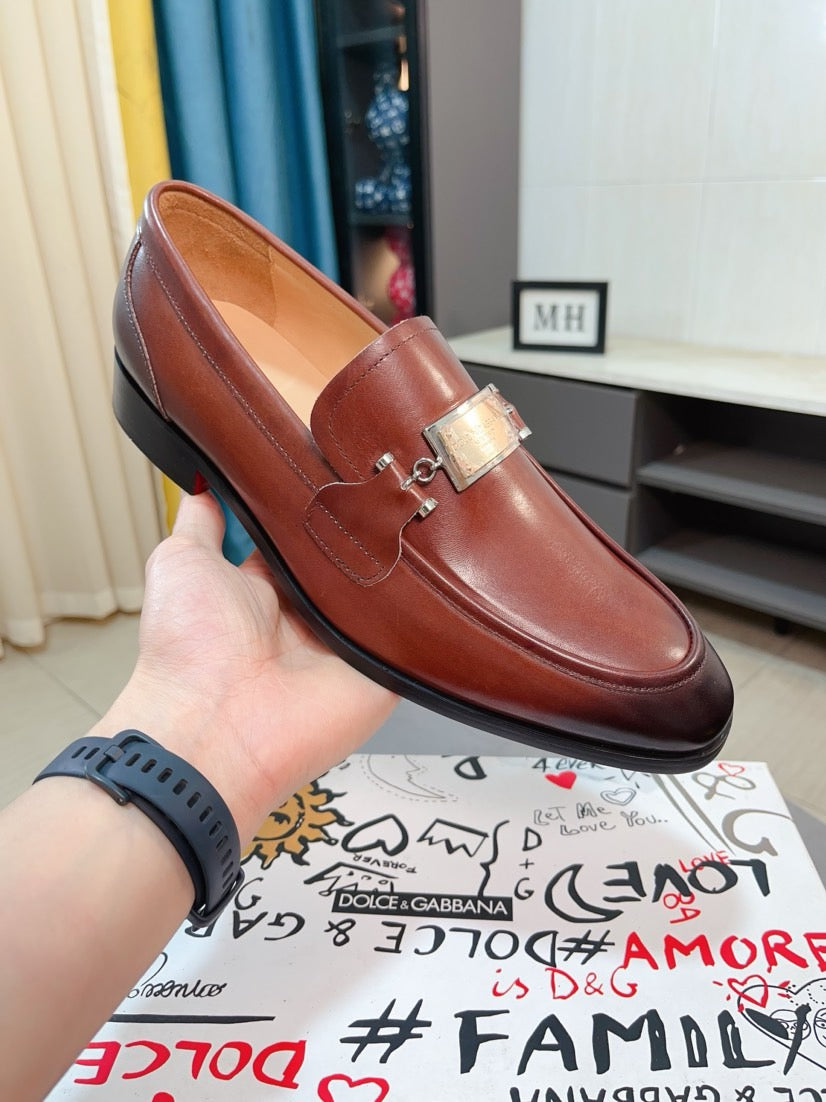 Dolce & Gabbana DG Men's Dress Shoes in Premium Calfskin