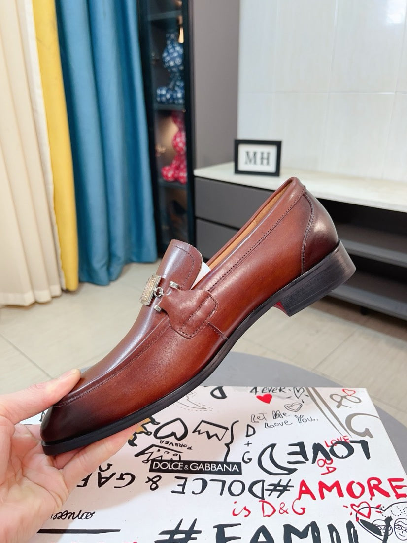 Dolce & Gabbana DG Men's Dress Shoes in Premium Calfskin