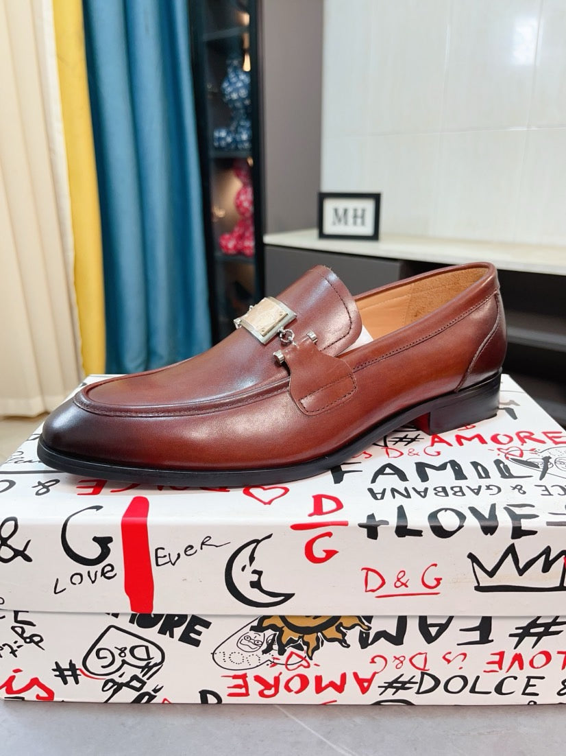 Dolce & Gabbana DG Men's Dress Shoes in Premium Calfskin