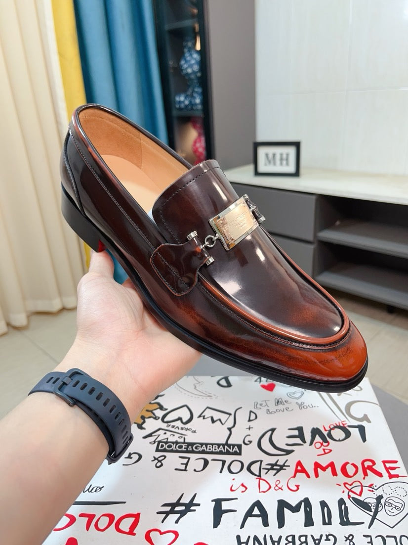 Dolce & Gabbana DG Men's Dress Shoes in Premium Calfskin