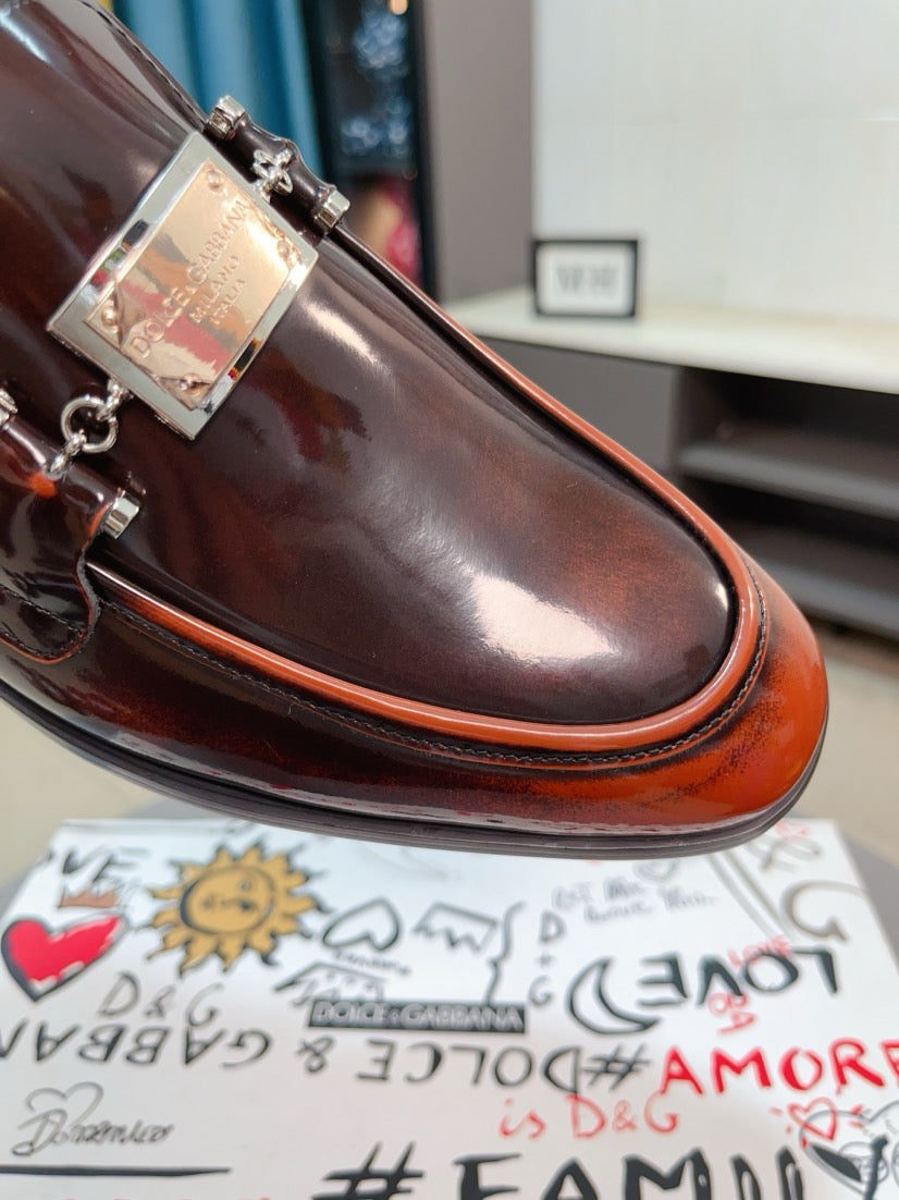 Dolce & Gabbana DG Men's Dress Shoes in Premium Calfskin