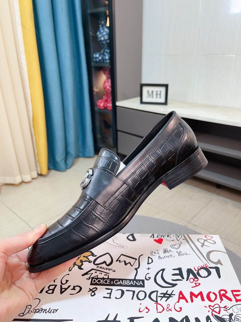 Dolce & Gabbana DG Men's Dress Shoes in Premium Calfskin