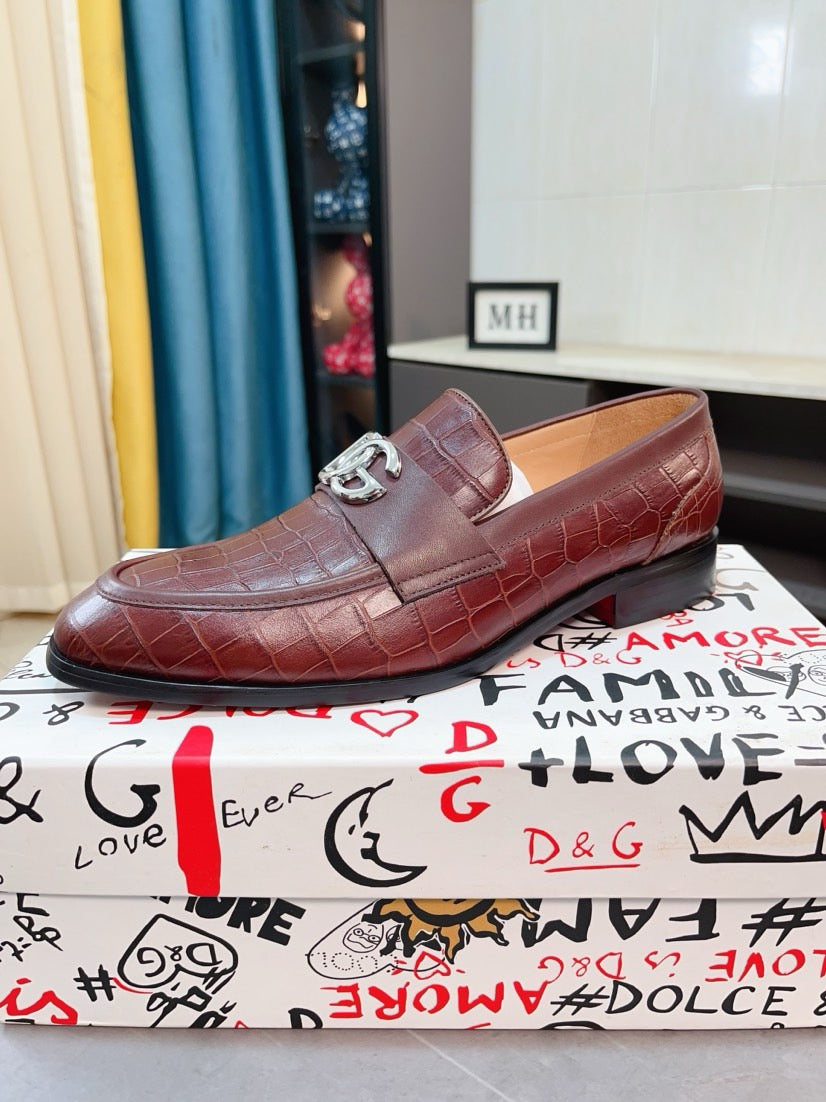 Dolce & Gabbana DG Men's Dress Shoes in Premium Calfskin