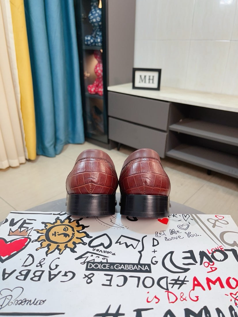 Dolce & Gabbana DG Men's Dress Shoes in Premium Calfskin