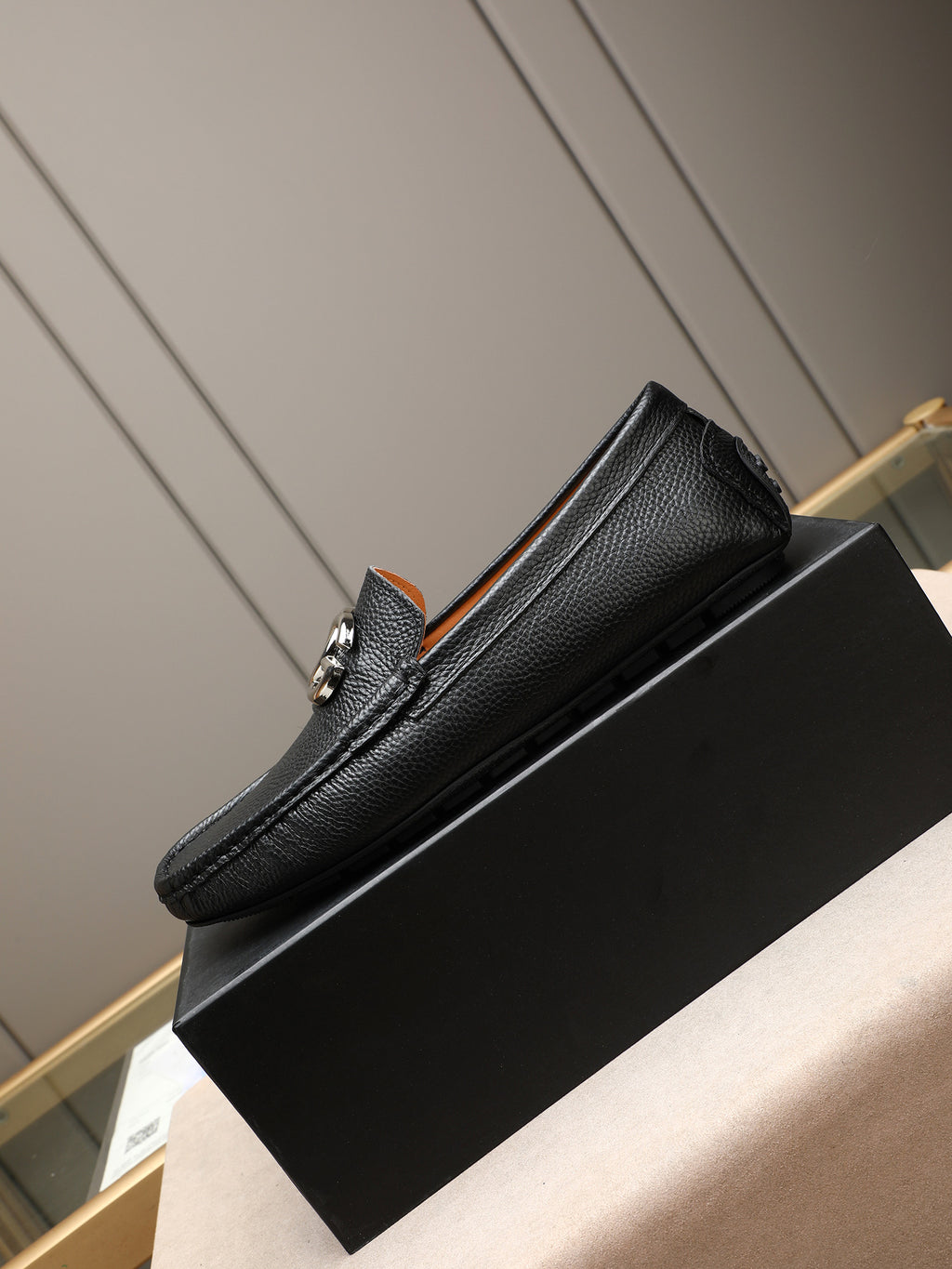 Dolce & Gabbana DG Men's Slip-On Moccasin Loafers with Metal Detail