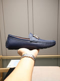 Dolce & Gabbana DG Men's Slip-On Moccasin Loafers with Metal Detail