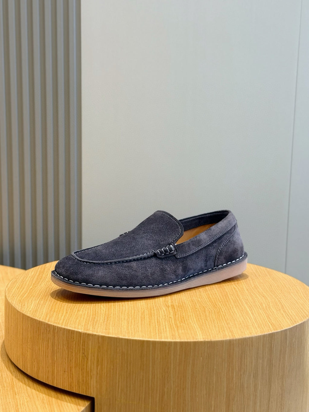 Dolce & Gabbana DG Men's New Florio Suede Moccasin Loafers with Logo