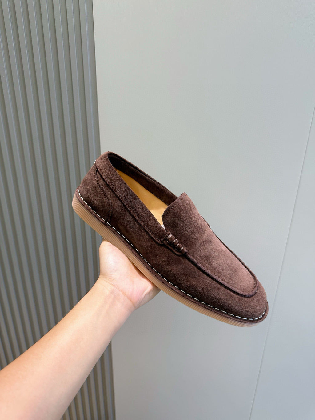 Dolce & Gabbana DG Men's New Florio Suede Moccasin Loafers with Logo
