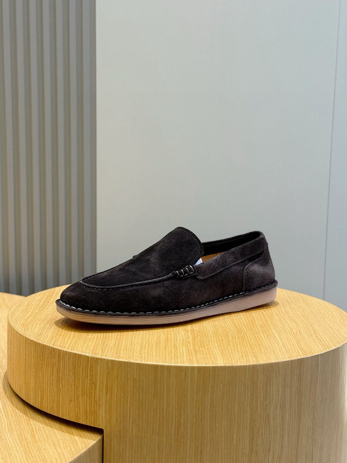 Dolce & Gabbana DG Men's New Florio Suede Moccasin Loafers with Logo