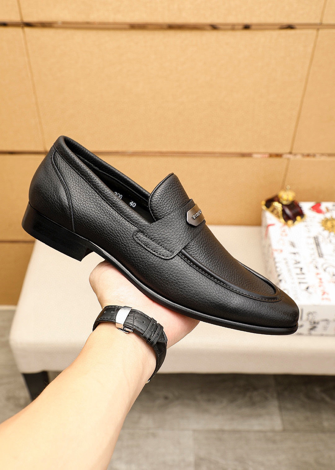 Dolce & Gabbana DG Men's Dress Shoes in Italian Patent Calfskin