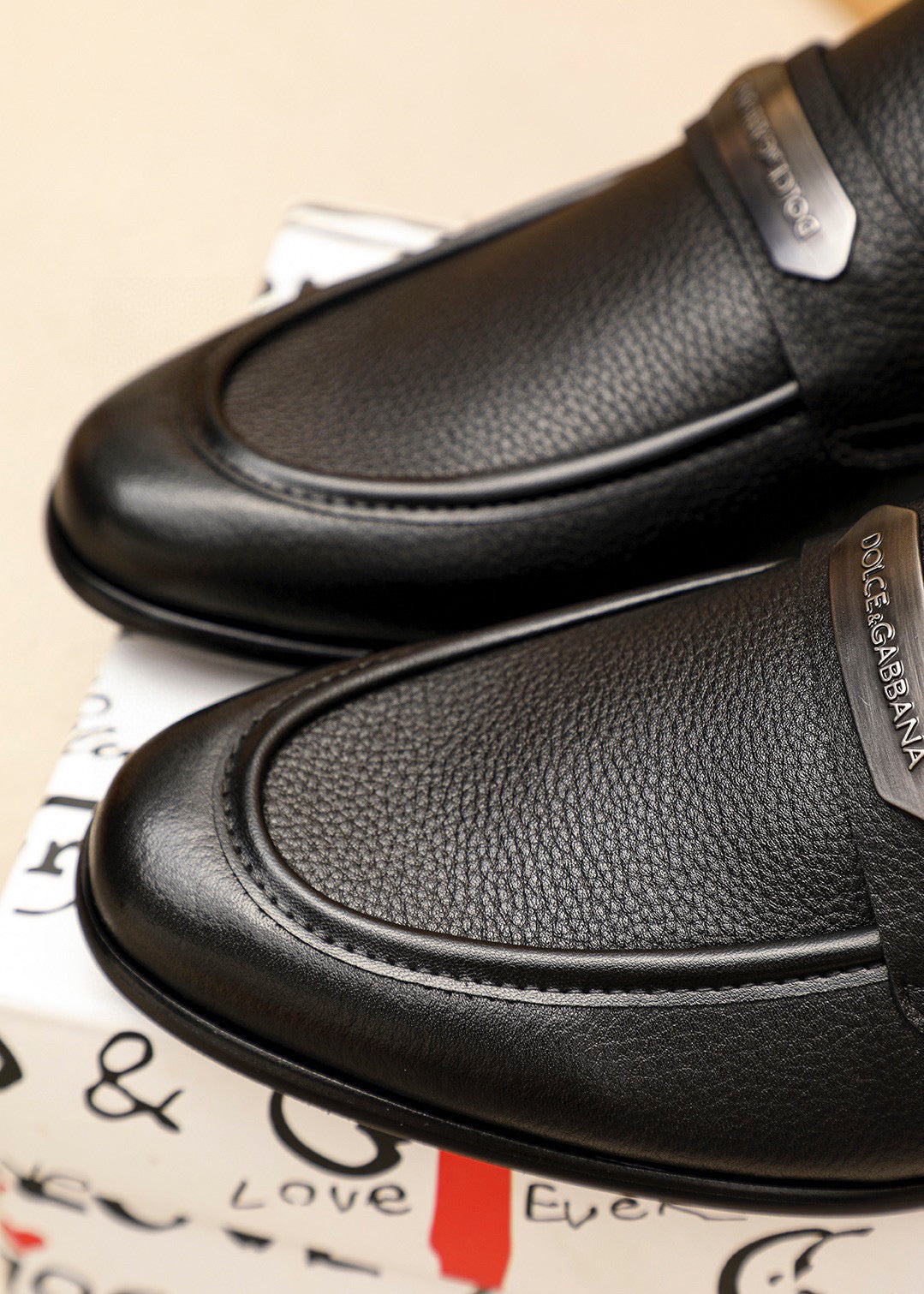 Dolce & Gabbana DG Men's Dress Shoes in Italian Patent Calfskin
