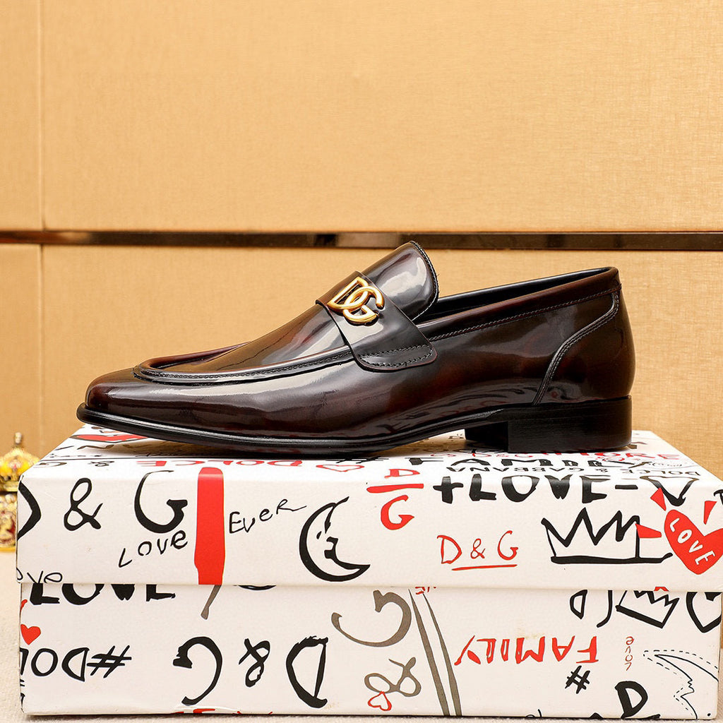 Dolce & Gabbana DG Men's Dress Shoes in Italian Patent Calfskin