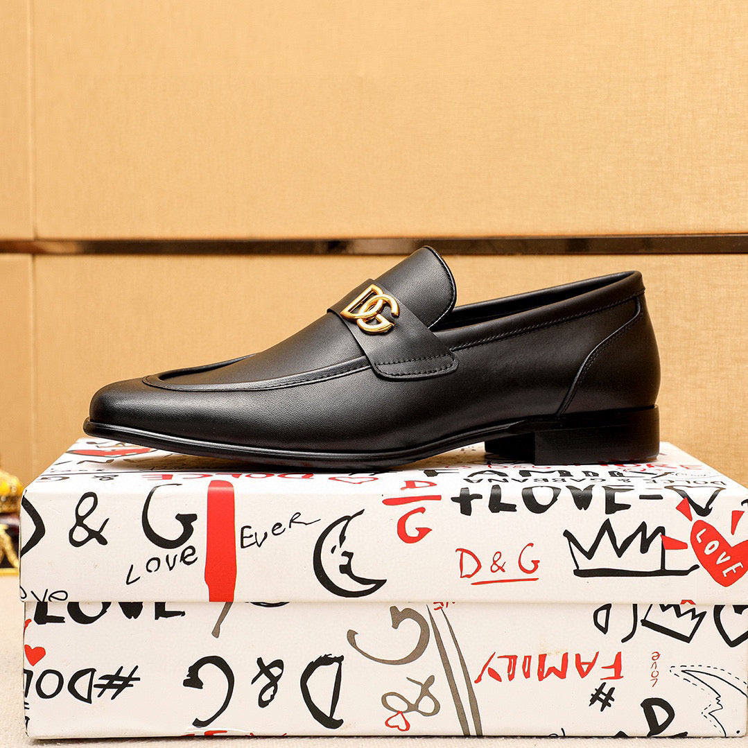 Dolce & Gabbana DG Men's Dress Shoes in Italian Patent Calfskin