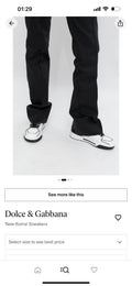 Dolce & Gabbana DG Cushion Calfskin Skate Sneakers with TPU Sole