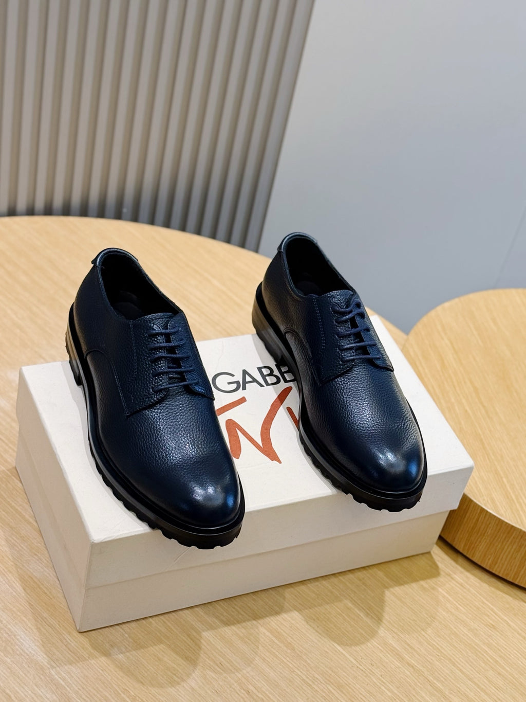 Dolce & Gabbana DG Men's Calfskin Derby Shoes