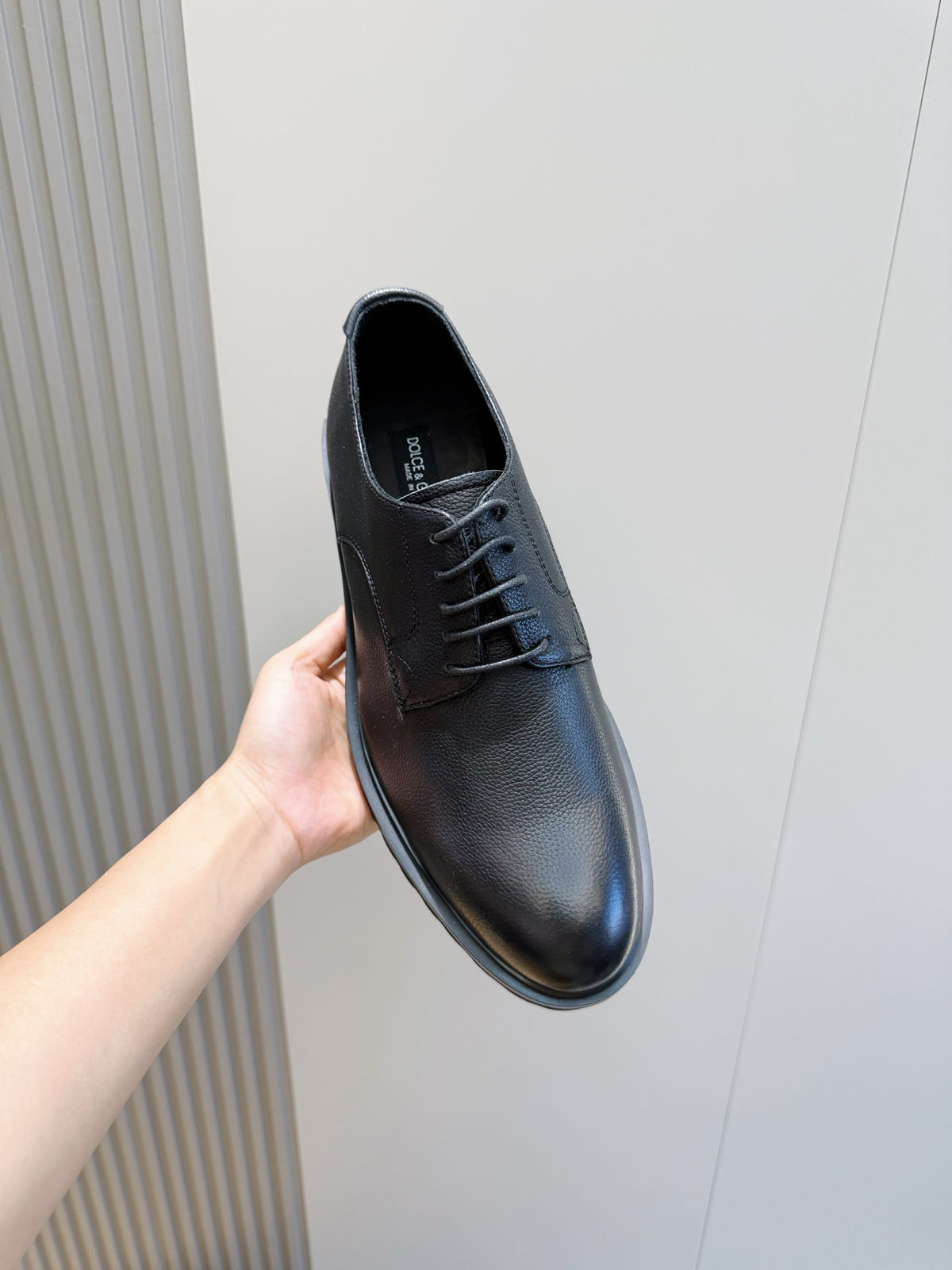 Dolce & Gabbana DG Men's Calfskin Derby Shoes