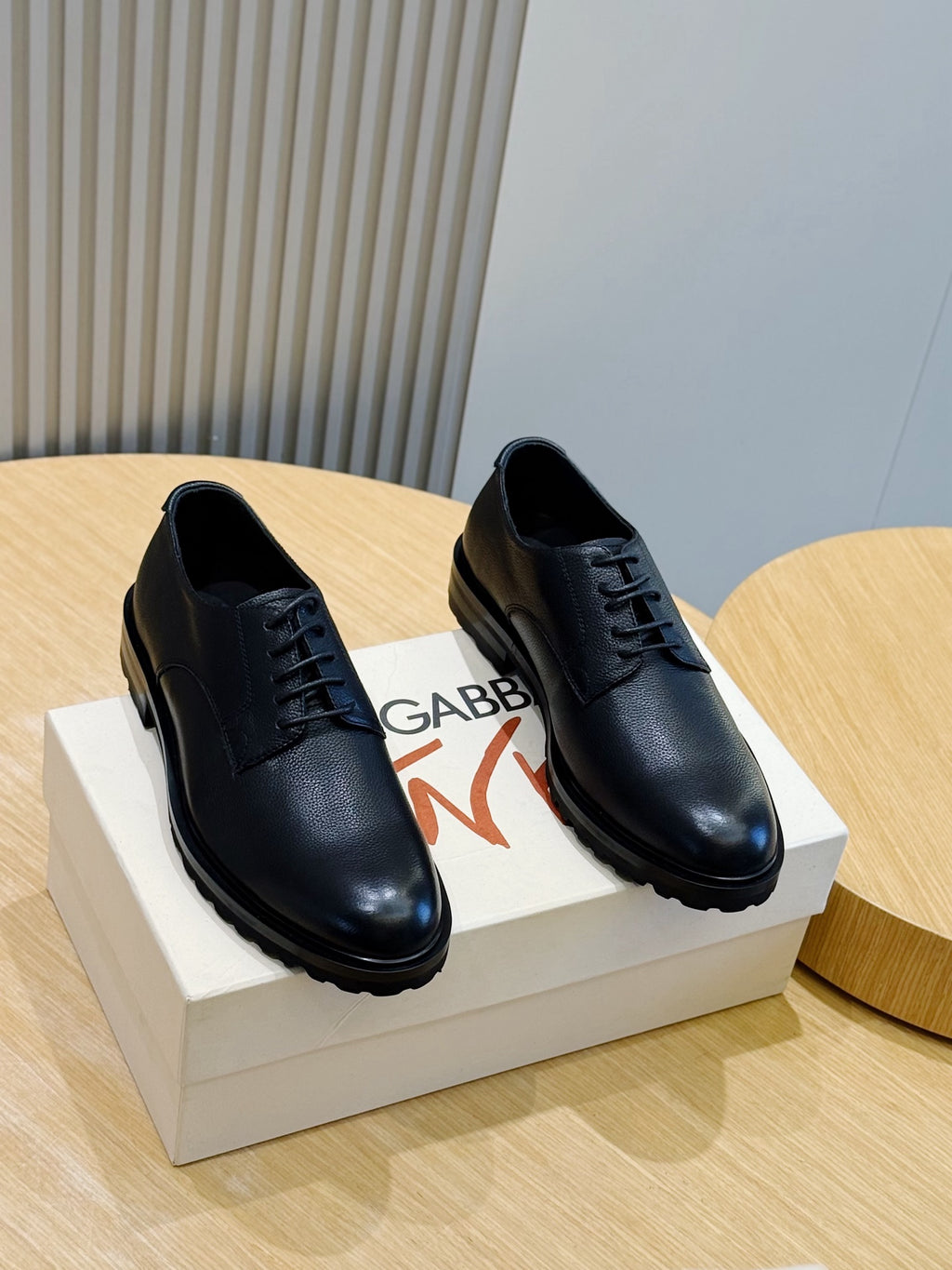 Dolce & Gabbana DG Men's Calfskin Derby Shoes
