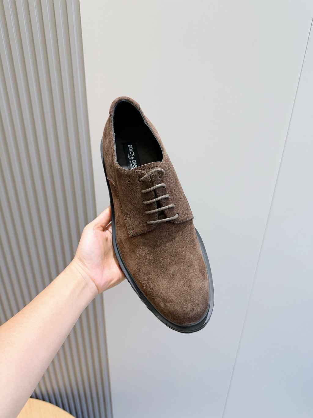 Dolce & Gabbana DG Men's Calfskin Derby Shoes