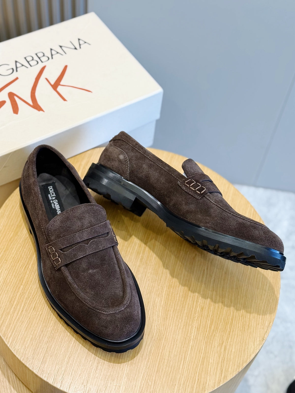 Dolce & Gabbana DG Men's Calfskin Derby Shoes