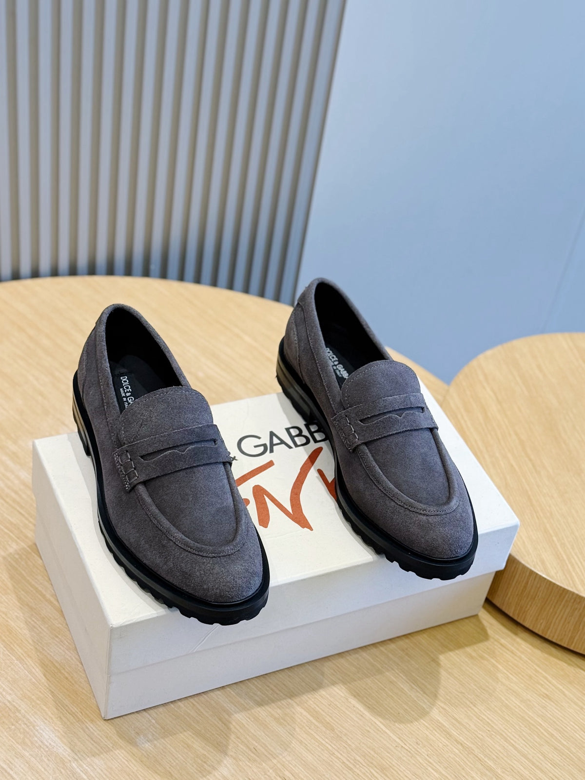 Dolce & Gabbana DG Men's Calfskin Derby Shoes