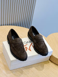 Dolce & Gabbana DG Men's Calfskin Derby Shoes