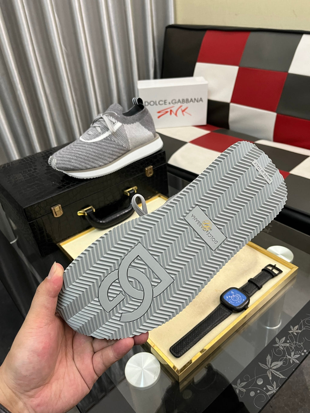 Dolce & Gabbana DG Men's Multi-Material Casual Sneakers