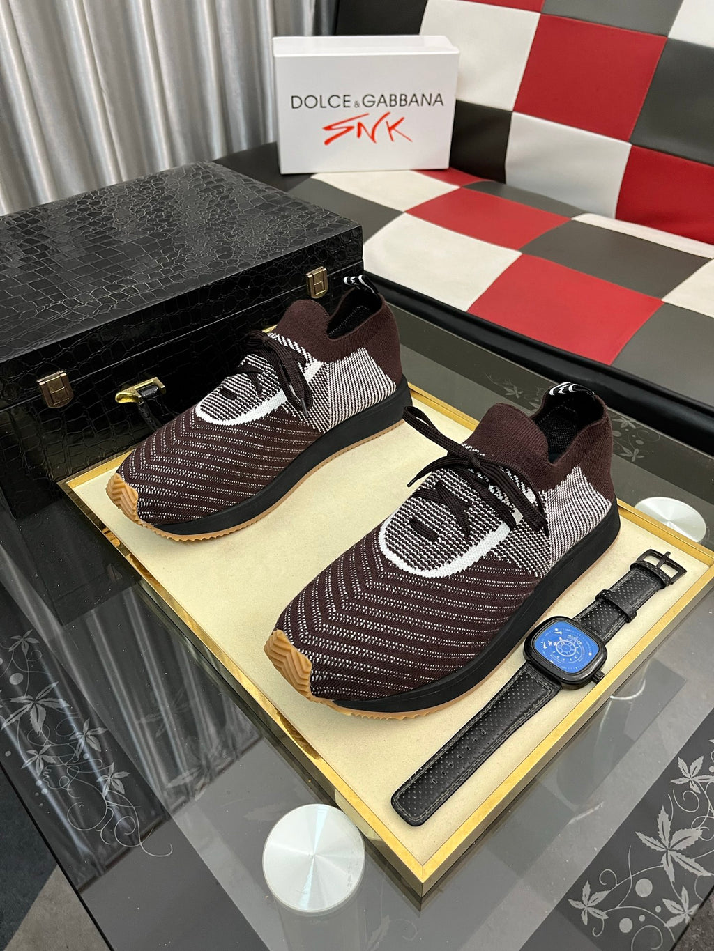 Dolce & Gabbana DG Men's Multi-Material Casual Sneakers