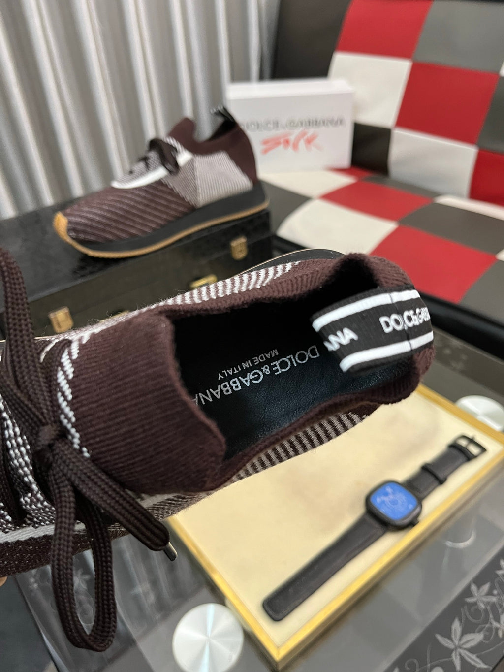 Dolce & Gabbana DG Men's Multi-Material Casual Sneakers