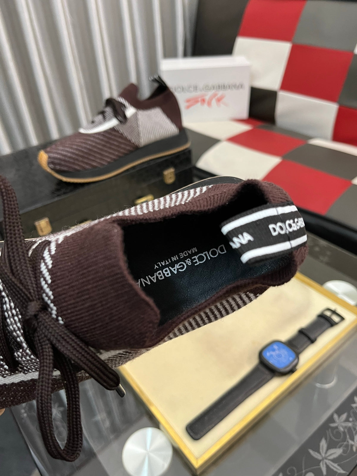 Dolce & Gabbana DG Men's Multi-Material Casual Sneakers