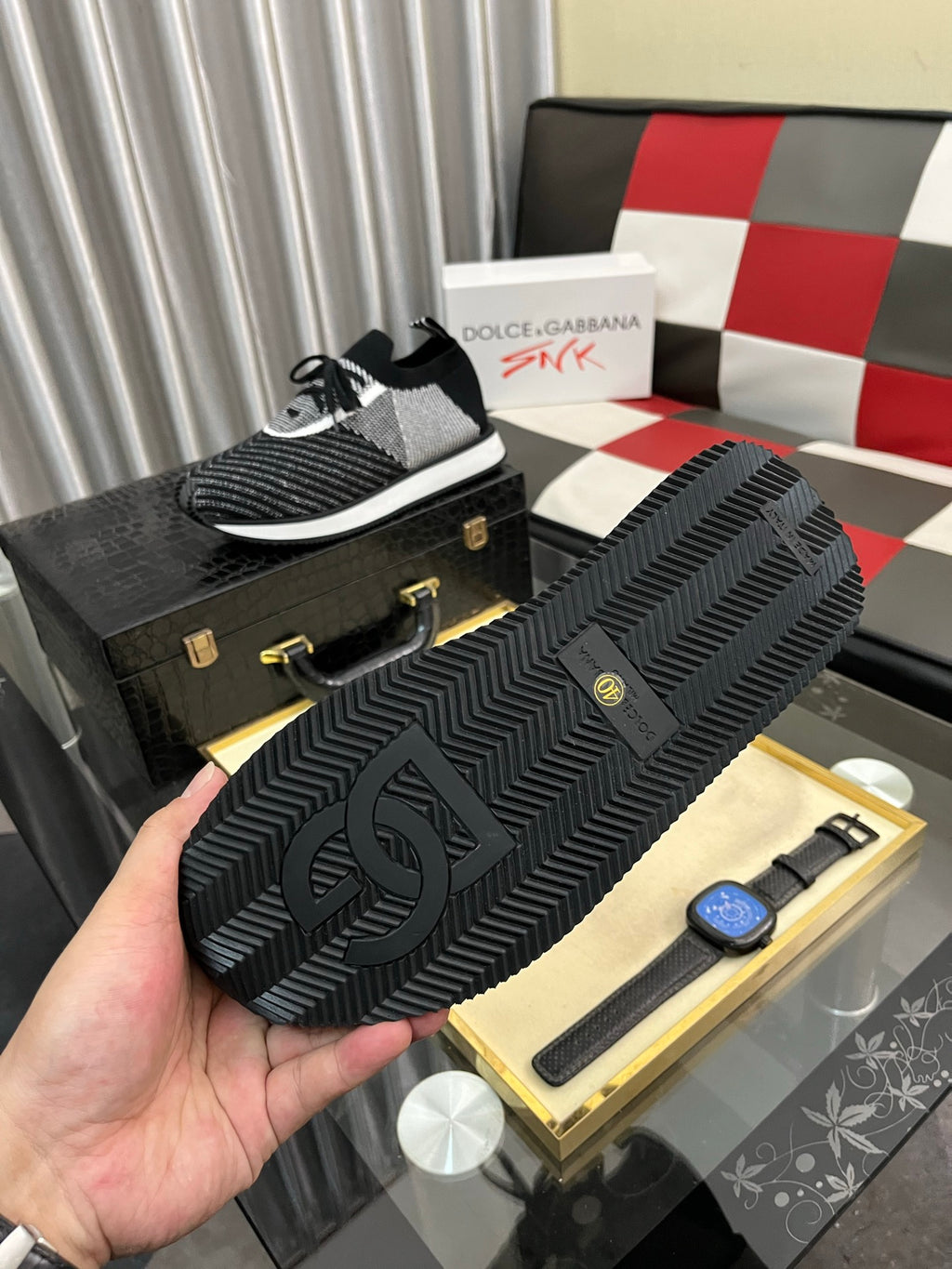 Dolce & Gabbana DG Men's Multi-Material Casual Sneakers