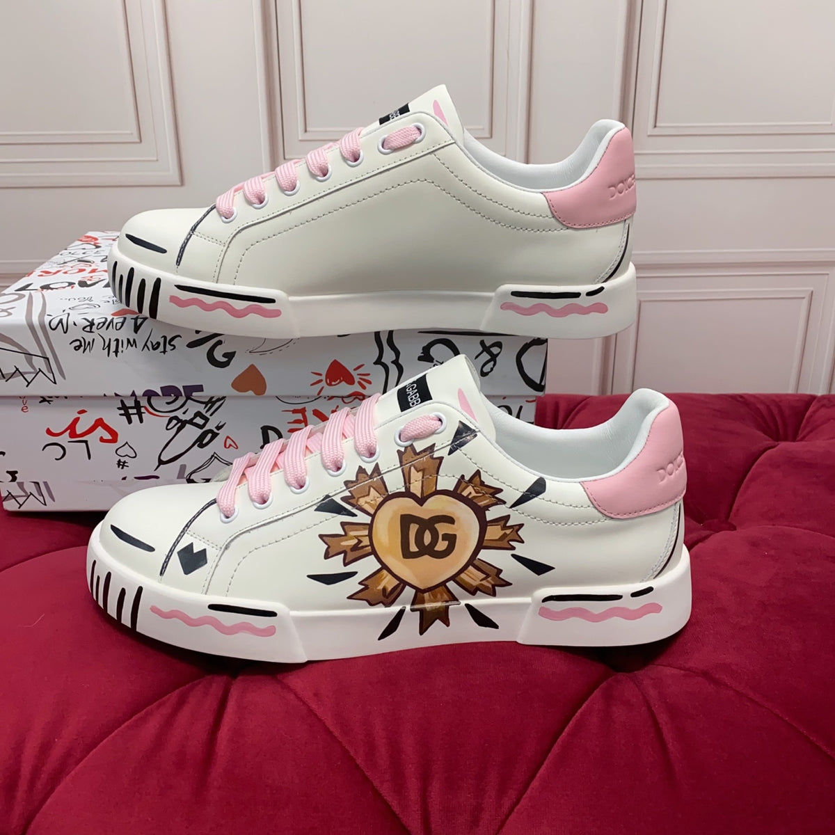 Dolce & Gabbana DG Men's Art-Finish Casual Sneakers