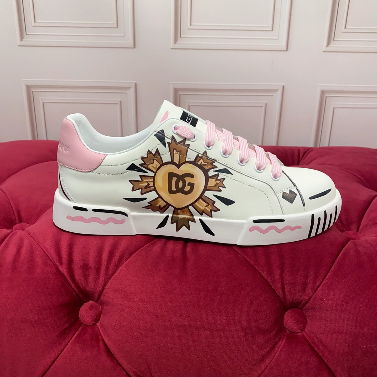 Dolce & Gabbana DG Men's Art-Finish Casual Sneakers